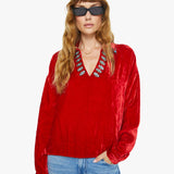 Mother - Alix Of Bohemia Dylan Velvet Tunic - Ruby