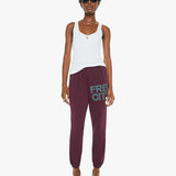 Mother - FREECITY Large Sweatpant - Eggplant