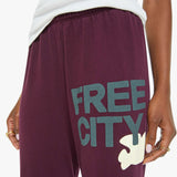 Mother - FREECITY Large Sweatpant - Eggplant