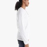 Mother - Velva Sheen Tubular Long Sleeve Henley Tee - White