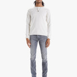 Mother - Velva Sheen Tubular Long Sleeve Henley Tee - Oatmeal