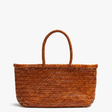 Mother - Basket Case Goa Medium Leather Tote - Brown