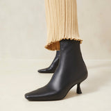 Roeffler Randall - Thandy Black Curved Heel Bootie