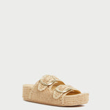 Roeffler Randall - Theo Natural Straw Footbed Sandal