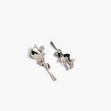 Khaite - Tidal Earrings in Silver