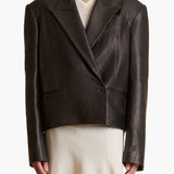 Khaite - Tonni Blazer in Black Leather