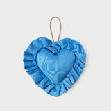 Roeffler Randall - LR x Tara Roma Blue Ruffle Heart Ornament