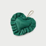 Roeffler Randall - LR x Tara Roma Green Ruffle Heart Ornament