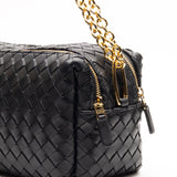 Elleme - Trousse Chain Woven Leather Black