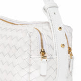 Elleme - Trousse Woven Leather White