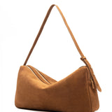 Elleme - Trousse Large Suede Cognac