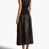 Khaite - Uni Dress in Black Leather