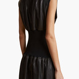 Khaite - Uni Dress in Black Leather