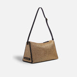 MANU ATELIER - Mini Prism Gold Mesh & Black Suede