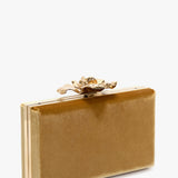 Victoria Beckham - Frame Flower Bag Minaudiere In Light Gold