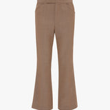 Victoria Beckham - Wide Cropped Flare Trouser In Tobacco