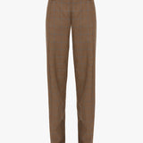 Victoria Beckham - Asymmetric Chino Trouser In Tobacco