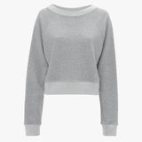 Victoria Beckham - Cropped Sweatshirt In Grey Marl