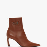 Victoria Beckham - Pointed Toe Half Boot In Tan Leather