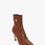 Victoria Beckham - Pointed Toe Half Boot In Tan Leather