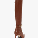 Victoria Beckham - Pointed Toe Boot In Tan Soft Calf Leather