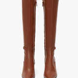 Victoria Beckham - Pointed Toe Boot In Tan Soft Calf Leather