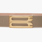 Victoria Beckham - Exclusive Jumbo Frame Belt In Beige Leather