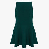 Victoria Beckham - VB Body Flared Skirt In Lurex Green