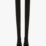 Victoria Beckham - Peep Toe Stretch Jersey Boot In Black