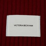 Victoria Beckham - Exclusive Logo Patch Scarf In Burgundy