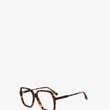 Victoria Beckham - Guilloche Frame Opticals In Dark Havana