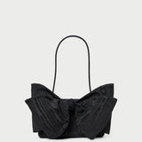 Roeffler Randall - Valerie Black Moiré Bow Clutch