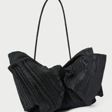 Roeffler Randall - Valerie Black Moiré Bow Clutch