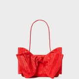 Roeffler Randall - Valerie Red Moiré Bow Clutch