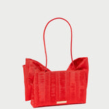 Roeffler Randall - Valerie Red Moiré Bow Clutch