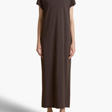 Khaite - Verda Dress in Dark Brown