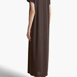 Khaite - Verda Dress in Dark Brown