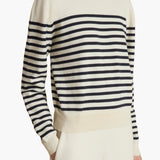 Khaite - Viola Sweater in Glaze and Midnight Stripe