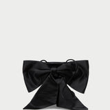 Roeffler Randall - Violet Black Satin Bow Crossbody