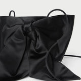 Roeffler Randall - Violet Black Satin Bow Crossbody