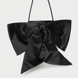 Roeffler Randall - Violet Black Satin Bow Crossbody