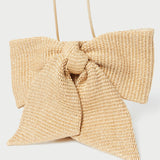 Roeffler Randall - Violet Natural Straw Bow Crossbody