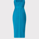 Herve Leger - RIBBED POINTELLE MIDI DRESS