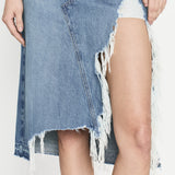 FRAME - Deconstructed Fray Hem Skirt -- Salem