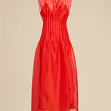 Khaite - Wes Dress in Fire Red