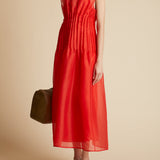 Khaite - Wes Dress in Fire Red