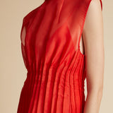 Khaite - Wes Dress in Fire Red