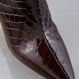 FRAME - Odette Boot -- Espresso Croc