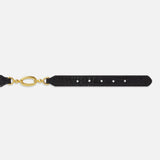 FRAME - Jewelry Detail Belt -- Black Croc