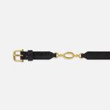 FRAME - Jewelry Detail Belt -- Black Croc